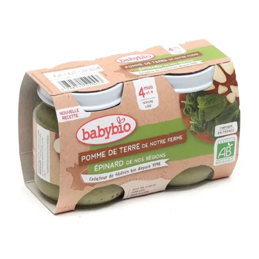 Babybio Petits Pots bébé Pomme de terre Epinard