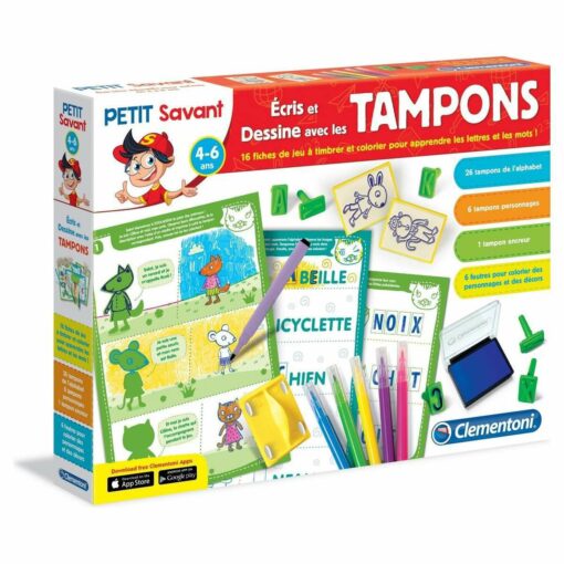 CLEMONTONI Ecris et dessine avec les tampons