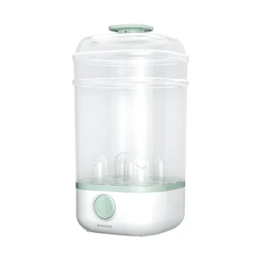 kikkaboo a clear container with a button