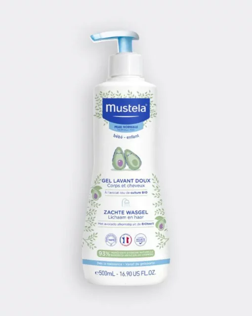 Mustela : Gel lavant doux - cheveux et corps - 500 ml