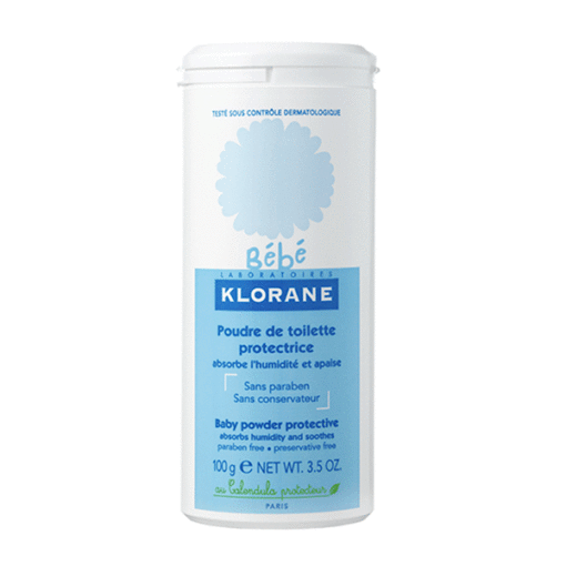 Poudre klorane protectrice talc bébé