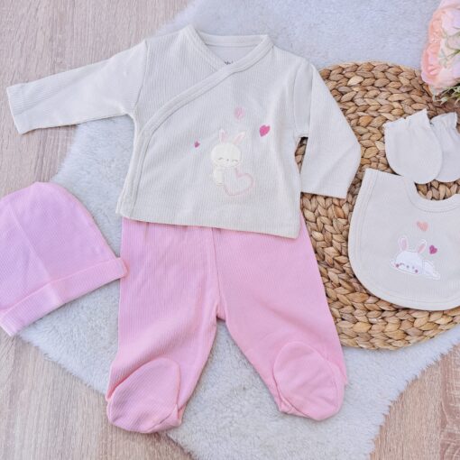 Ensemble naissance 5pcs : Le coffret parfait pour votre princesse