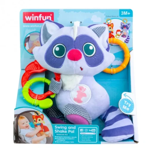 Doudou Raton Laveur – Winfun | Jouet d'Éveil Interactif