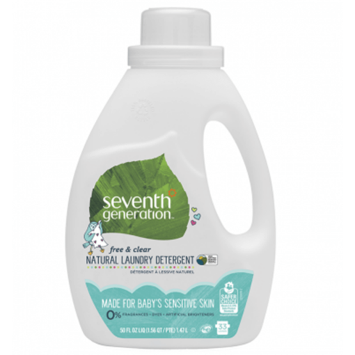 Détergent Naturel à Lessive Pur et simple pour Bébé 2X concentré: 1.47L (33 lavages) - SEVENTH GENERATION