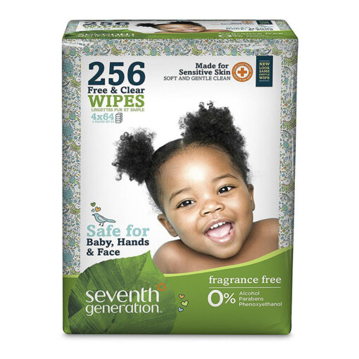 Lingettes Free & Clear pour Bébé, 256 pièces- SEVENTH GENERATION