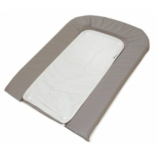 Matelas À Langer PVC Gris + 2 Éponges Pressionnées - Candide