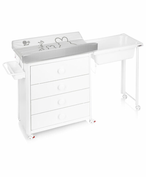 Brevi Commode + Baignoire Idea Lapin blan