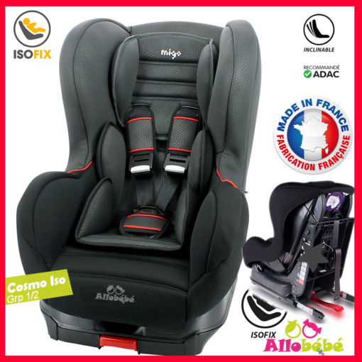 siege auto enfant Cosmo Iisofix Black