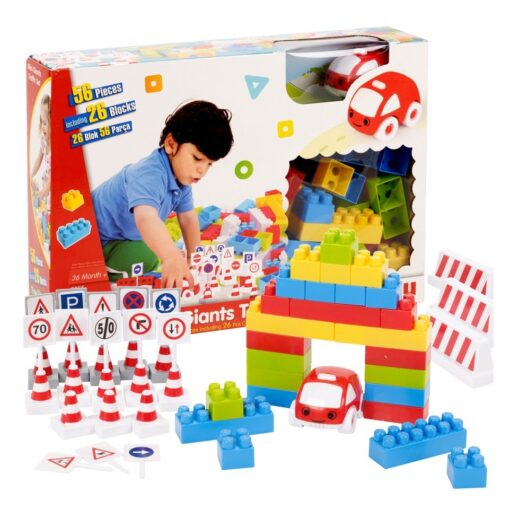 DOLU Mini Giants Traffic Set with Blocks