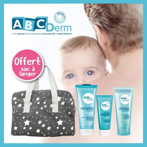 Pack 1er soins + sac gris offert - Bioderma