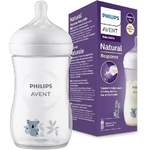 Philips Avent Biberon à Réponse Naturelle de 260 ml - 4 Motifs