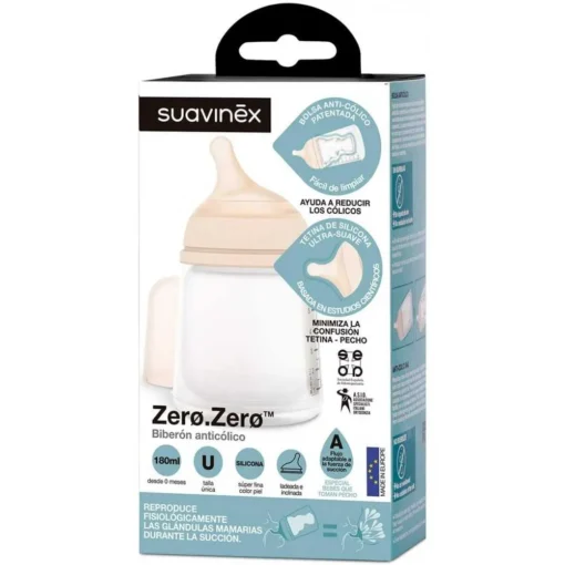 Suavinex Biberon anti-colique Zero.Zero 180ml