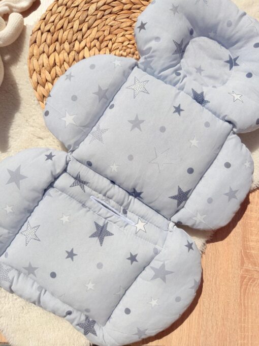 Coussin Confort double face pour Poussette et Siège Auto : Maintien et douceur pour bébé