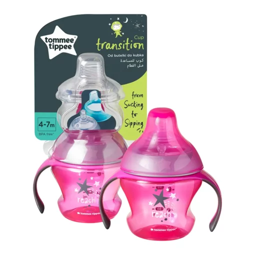 Tommee Tippee Tasse Transition 1er âge 4-7M - Rose