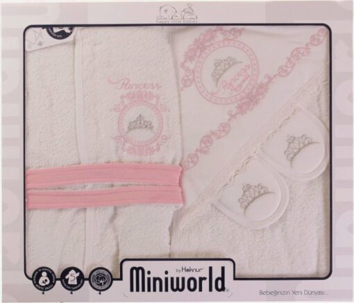 sortie de bain Ensemble Pegnoire et cape de bain Princesse - miniworld