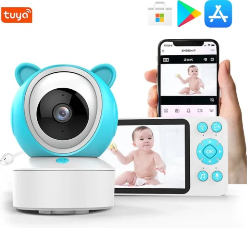 Babyphone Vidéo avec écran HD Tuya C8