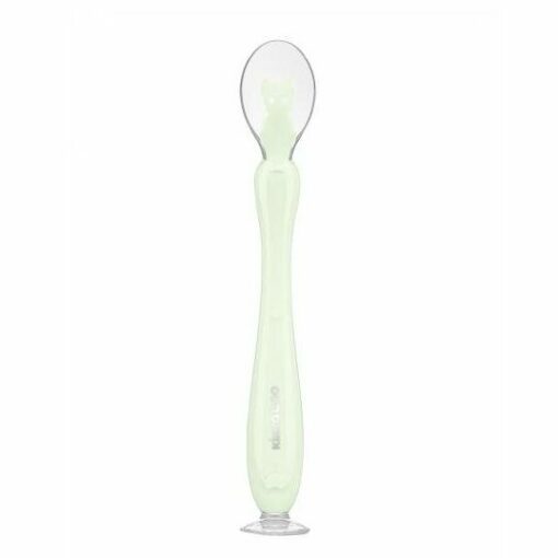 Cuillère en silicone avec ventouse 1pc Mint - Kikkaboo