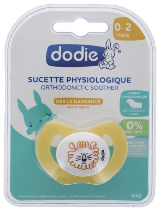 Dodie : sucette Physiologique 0-2 mois orthodontique