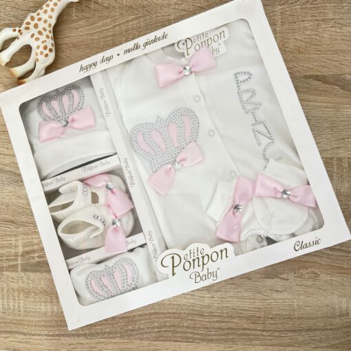 Coffret cadeau naissance bébé - Petite ponpon