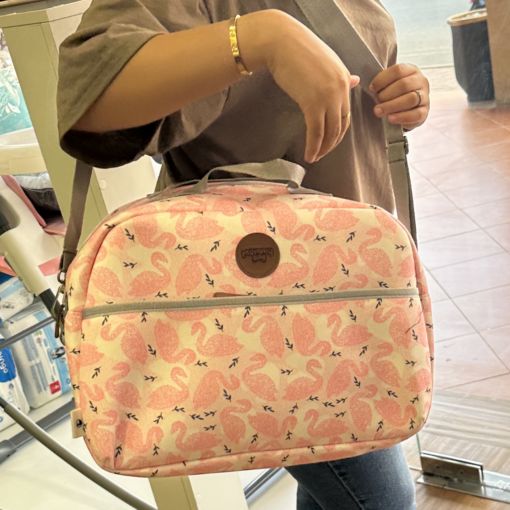 Sac de maternité flaments en rose - Mommy bag