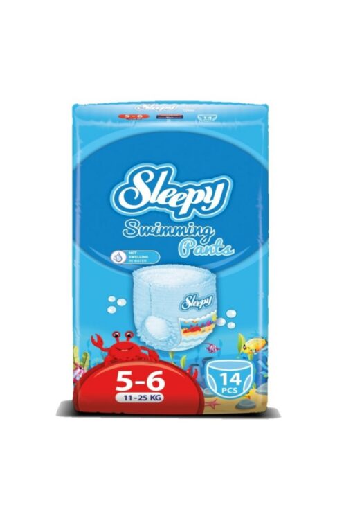 Sleepy Natural Swimming Couche de bain, Maxi 14 / 11-25kg / T5-T6