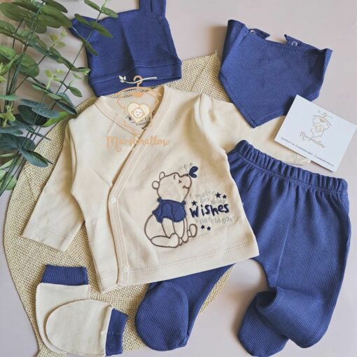 SET 5 pieces minicayzen ourson Bleu