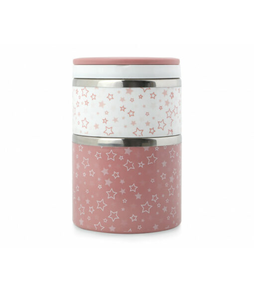 Thermos Alimentaire En Acier Inoxydable Rose 930ml - Kiokids