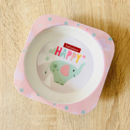 Assiette bébé en mélamine sans BPA PVC - Bebekevi