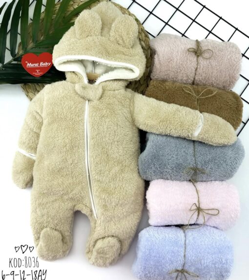 Combinaison à capuche Welsoft polaire beige