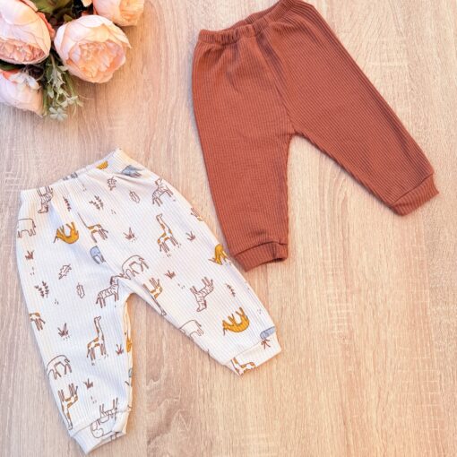 Lot de 2 Pantalons Safari 100% coton