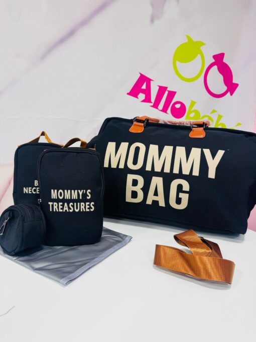 Sac à langer Mommy Bag + 2 Trousses + porte sucette