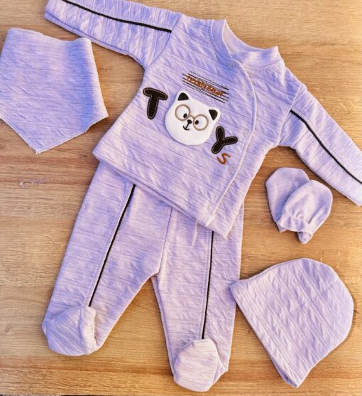 Tenue bébé ludique 5 pcs coton 0-3 mois