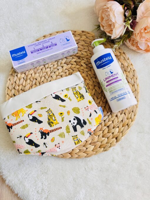 Pack de change Mustela : liniment + crème change 100ml + panier