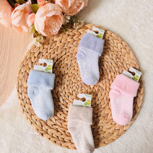 Chaussettes bébé bio anti-dérapantes - biorganic