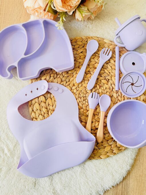 Set repas bébé en silicone : tout-en-un pour les premiers repas