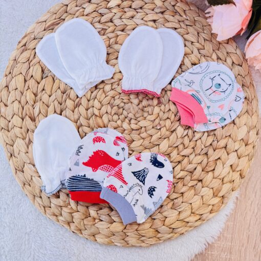 Lot de 3 paires de moufles bébé fille : Protection douce et motifs adorables