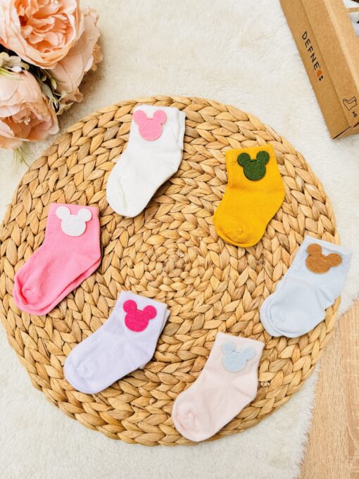 Lot de 6 chaussettes 0-6mois - petits pieds chauds et stylés