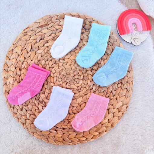 Lot de 3 paires de chaussettes bébé coloris au choix